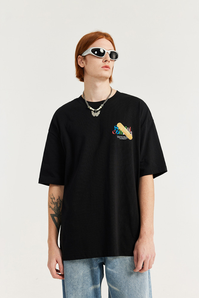 Men Women T-shirt Short Sleeve Pullover Tops Sweatshirt Unisex Tee Casual T-shirt