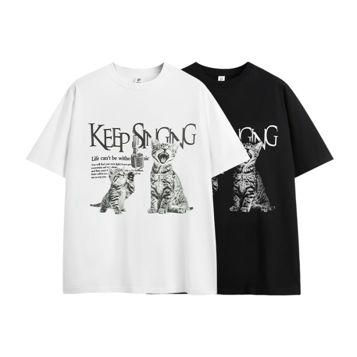 Men Women T-shirt Short Sleeve Pullover Tops Sweatshirt Unisex Tee Casual T-shirt