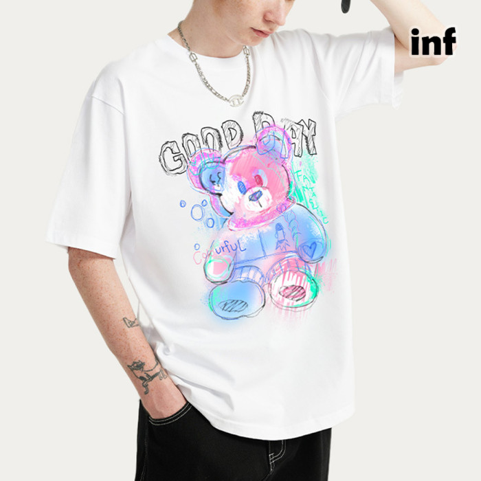 Men Women T-shirt Short Sleeve Pullover Tops Sweatshirt Unisex Tee Casual T-shirt