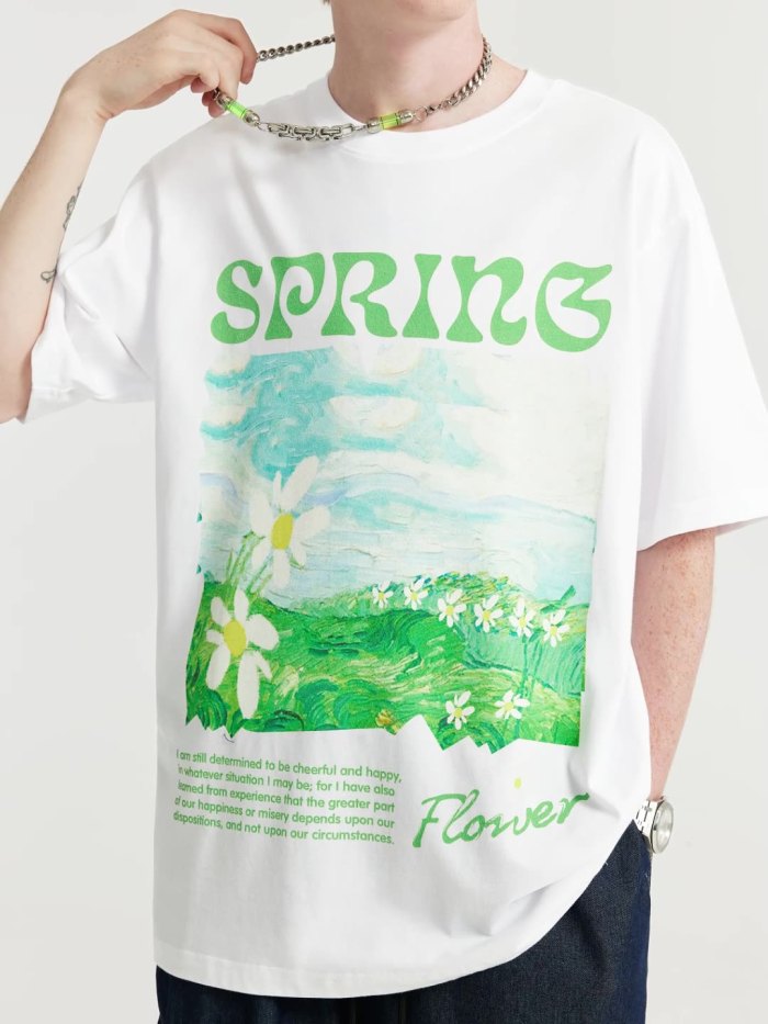 Men Women T-shirt Short Sleeve Pullover Tops Sweatshirt Unisex Tee Casual T-shirt