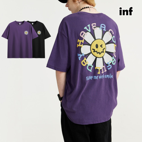 Men Women T-shirt Short Sleeve Pullover Tops Sweatshirt Unisex Tee Casual T-shirt