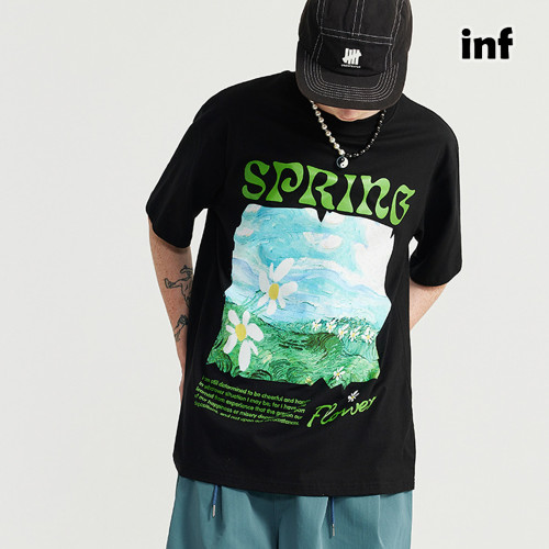 Men Women T-shirt Short Sleeve Pullover Tops Sweatshirt Unisex Tee Casual T-shirt