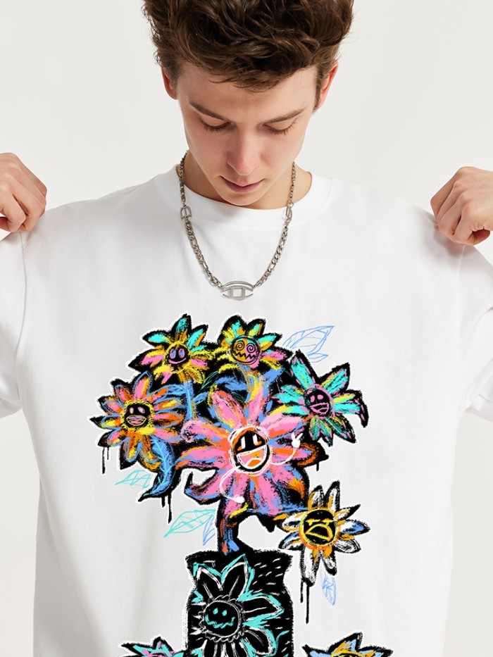 Men Women T-shirt Short Sleeve Pullover Tops Sweatshirt Unisex Tee Casual T-shirt