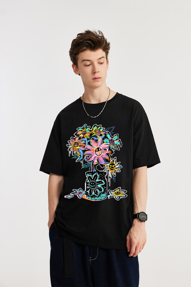 Men Women T-shirt Short Sleeve Pullover Tops Sweatshirt Unisex Tee Casual T-shirt
