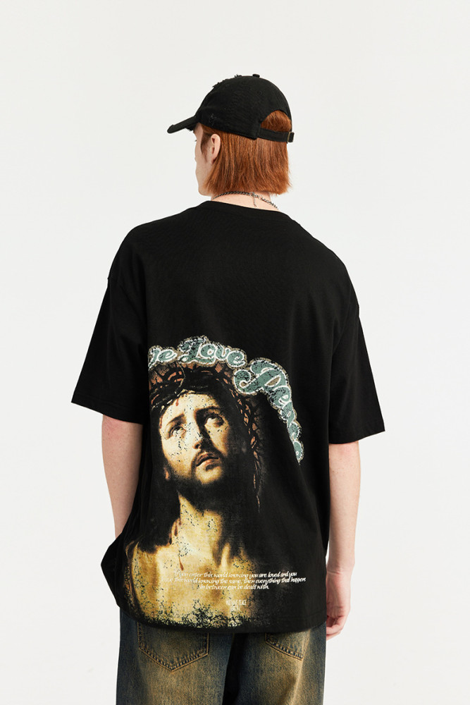Men Women T-shirt Short Sleeve Pullover Tops Sweatshirt Unisex Tee Casual T-shirt