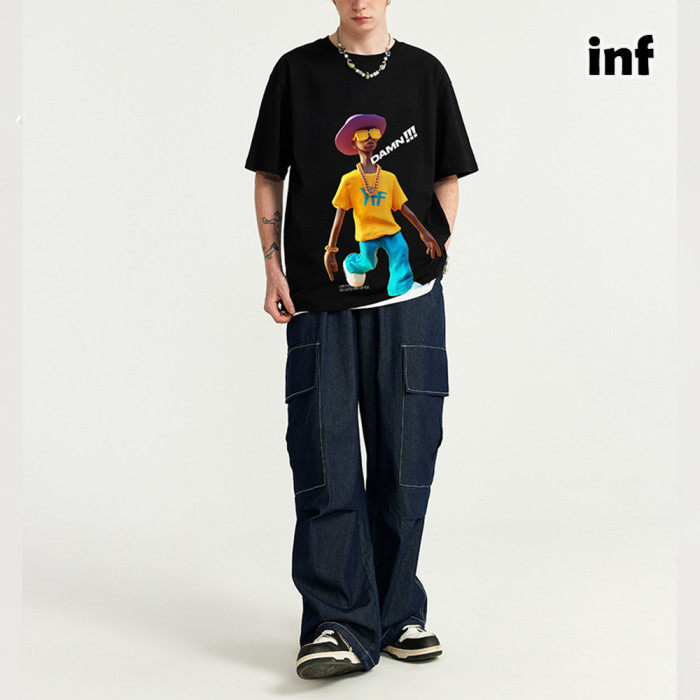 Men Women T-shirt Short Sleeve Pullover Tops Sweatshirt Unisex Tee Casual T-shirt