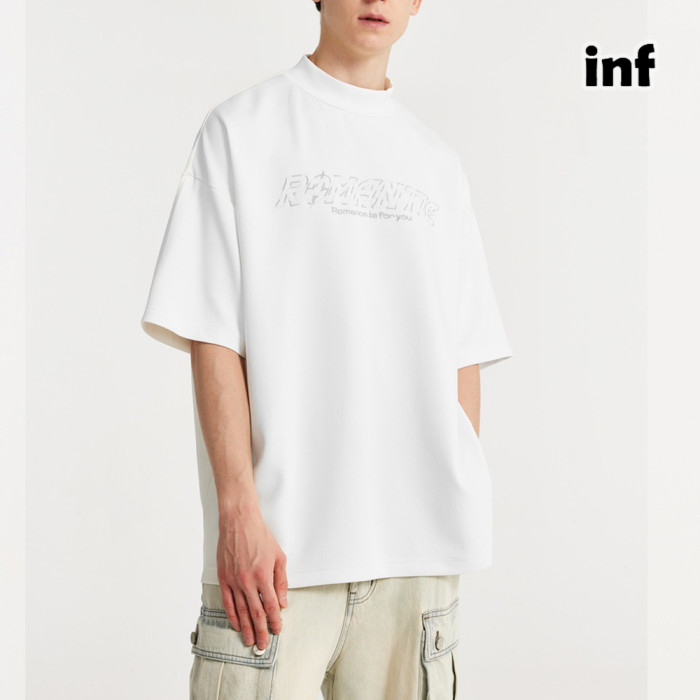 Men Women Jacquard T-shirt T-shirt Short Sleeve Pullover Tops Sweatshirt Unisex Tee Casual T-shirt