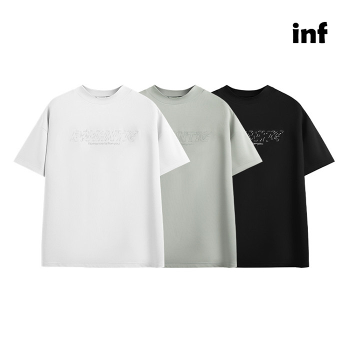 Men Women Jacquard T-shirt T-shirt Short Sleeve Pullover Tops Sweatshirt Unisex Tee Casual T-shirt