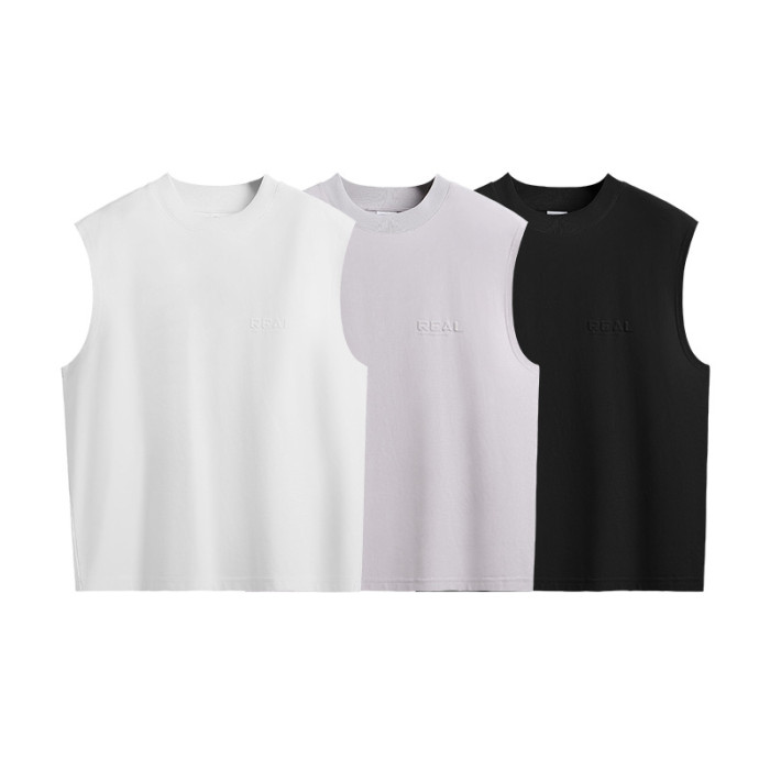 Men Women Flocking Flying Shoulder Vest T-shirt Short Sleeve Pullover Tops Sweatshirt Unisex Tee Casual T-shirt