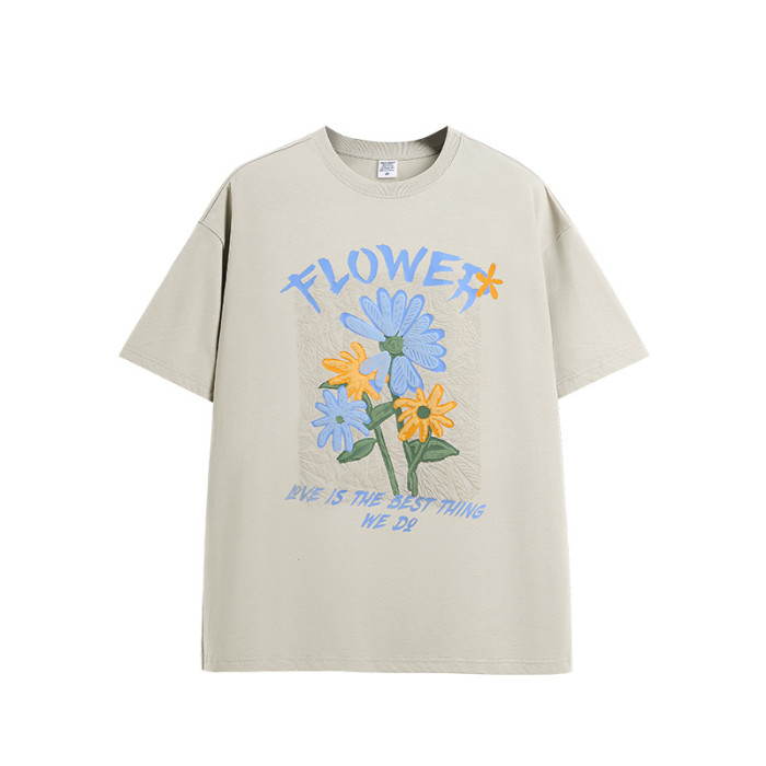 Men Women T-shirt Short Sleeve Pullover Tops Sweatshirt Unisex Tee Casual T-shirt