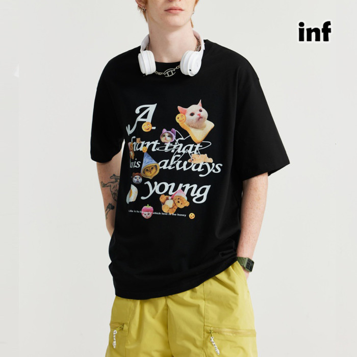 Men Women T-shirt Short Sleeve Pullover Tops Sweatshirt Unisex Tee Casual T-shirt