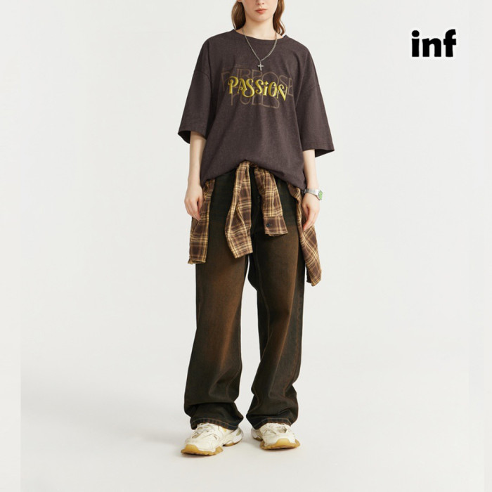 Men Women Wax Printing T-shirt Short Sleeve Pullover Tops Sweatshirt Unisex Tee Casual T-shirt