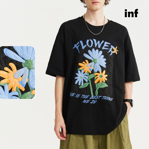 Men Women T-shirt Short Sleeve Pullover Tops Sweatshirt Unisex Tee Casual T-shirt