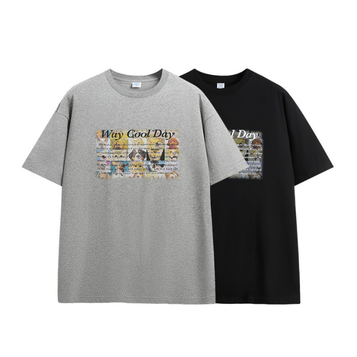 Men Women T-shirt Short Sleeve Pullover Tops Sweatshirt Unisex Tee Casual T-shirt