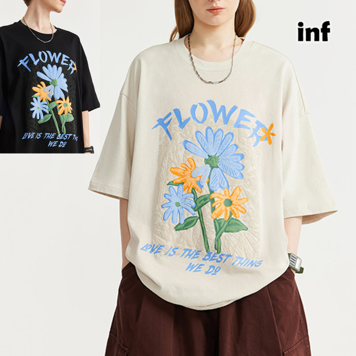 Men Women T-shirt Short Sleeve Pullover Tops Sweatshirt Unisex Tee Casual T-shirt