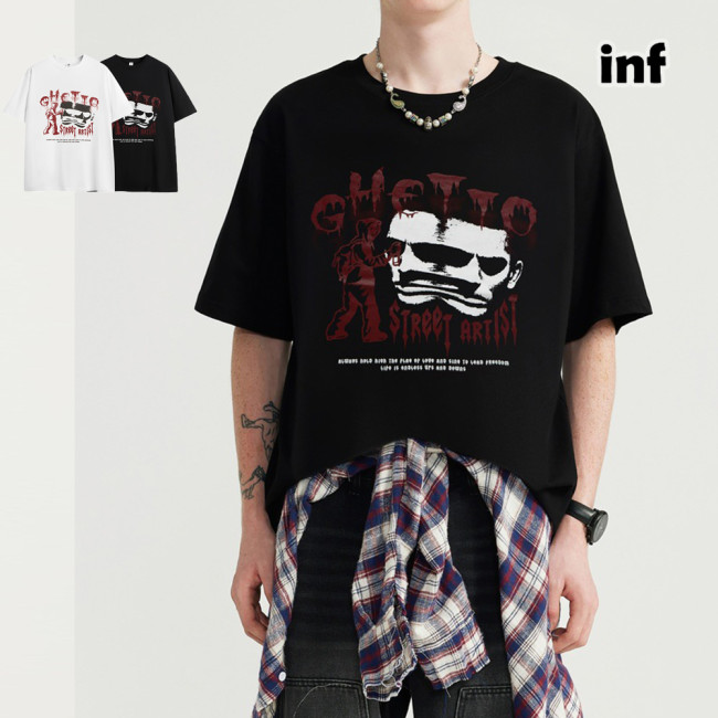 Men Women T-shirt Short Sleeve Pullover Tops Sweatshirt Unisex Tee Casual T-shirt