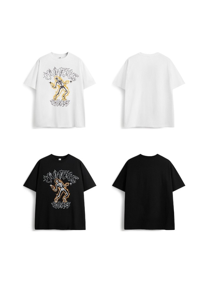 Men Women T-shirt Short Sleeve Pullover Tops Sweatshirt Unisex Tee Casual T-shirt