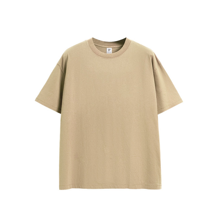 Men Women Washed T-shirt Short Sleeve Pullover Tops Sweatshirt Unisex Tee Casual T-shirt