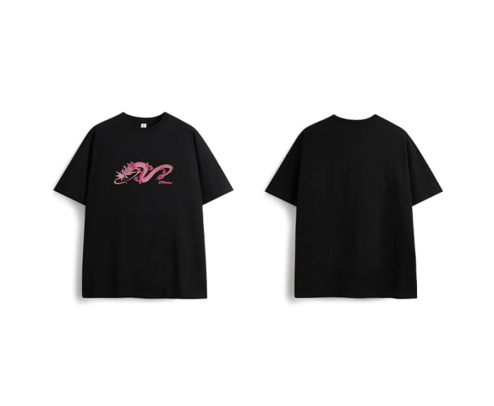 Men Women Night Glow Printing T-shirt Short Sleeve Pullover Tops Sweatshirt Unisex Tee Casual T-shirt