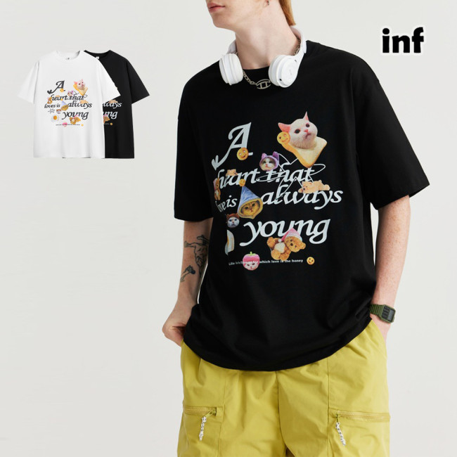 Men Women T-shirt Short Sleeve Pullover Tops Sweatshirt Unisex Tee Casual T-shirt