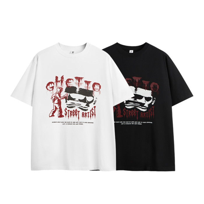 Men Women T-shirt Short Sleeve Pullover Tops Sweatshirt Unisex Tee Casual T-shirt