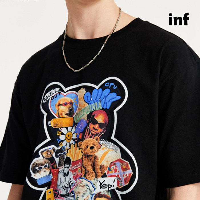 Men Women T-shirt Short Sleeve Pullover Tops Sweatshirt Unisex Tee Casual T-shirt