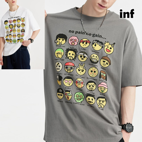 Men Women T-shirt Short Sleeve Pullover Tops Sweatshirt Unisex Tee Casual T-shirt