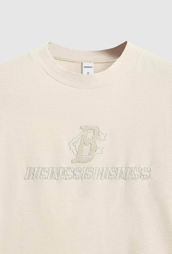 Men Women Embroidered Towel Cloth T-shirt Short Sleeve Pullover Tops Sweatshirt Unisex Tee Casual T-shirt