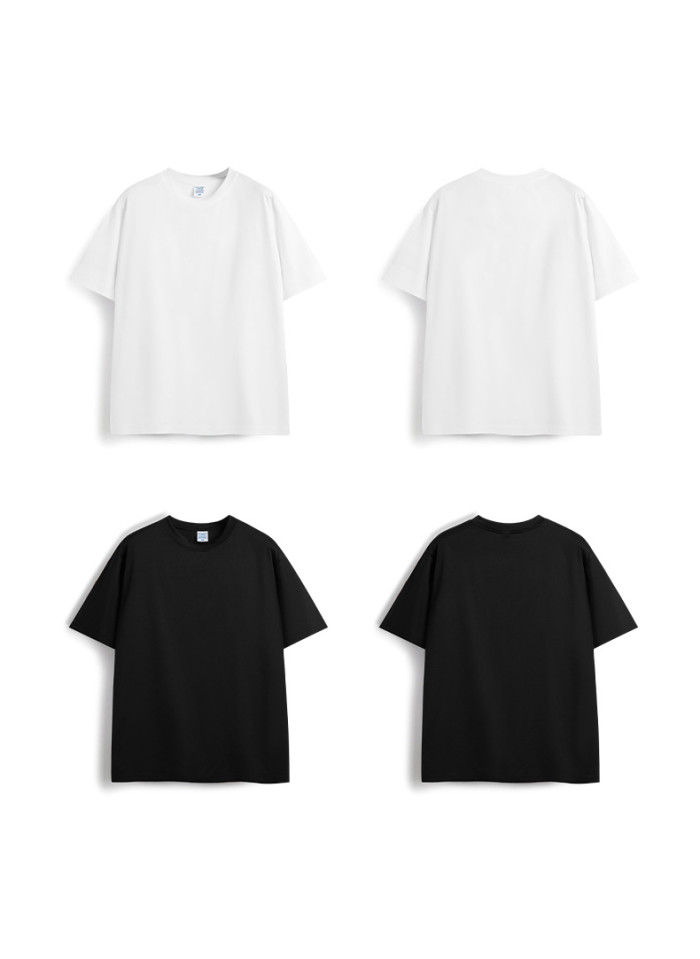 Men Women Dacron T-shirt Short Sleeve Pullover Tops Sweatshirt Unisex Tee Casual T-shirt