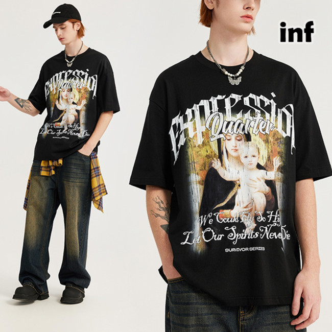 Men Women T-shirt Short Sleeve Pullover Tops Sweatshirt Unisex Tee Casual T-shirt