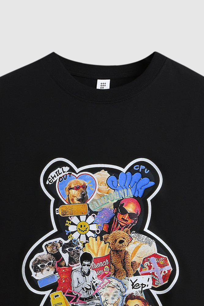 Men Women T-shirt Short Sleeve Pullover Tops Sweatshirt Unisex Tee Casual T-shirt