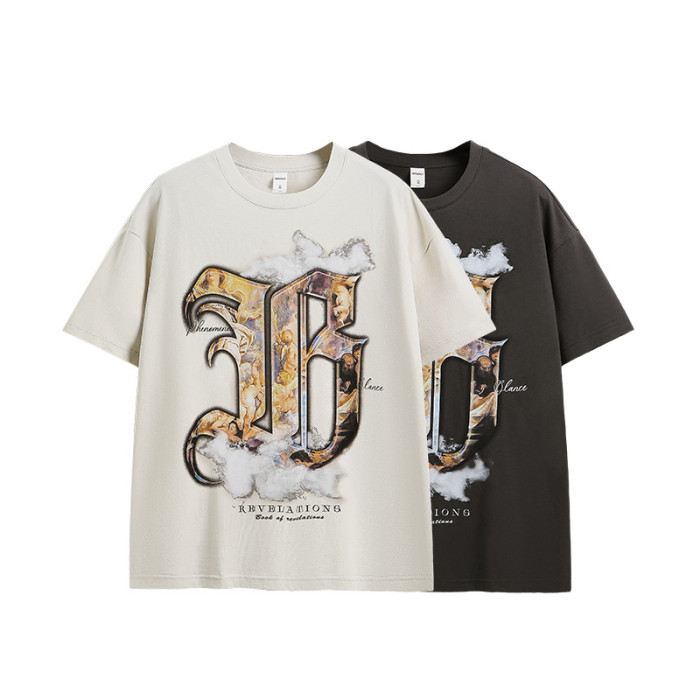 Men Women T-shirt Short Sleeve Pullover Tops Sweatshirt Unisex Tee Casual T-shirt