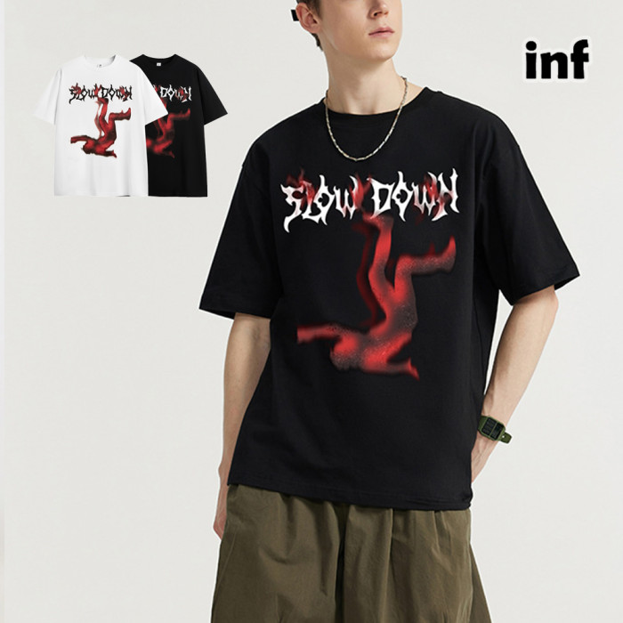 Men Women T-shirt Short Sleeve Pullover Tops Sweatshirt Unisex Tee Casual T-shirt