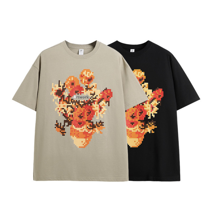 Men Women T-shirt Short Sleeve Pullover Tops Sweatshirt Unisex Tee Casual T-shirt