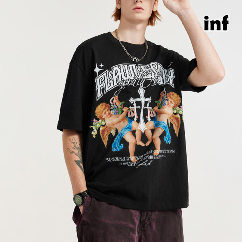 Men Women T-shirt Short Sleeve Pullover Tops Sweatshirt Unisex Tee Casual T-shirt