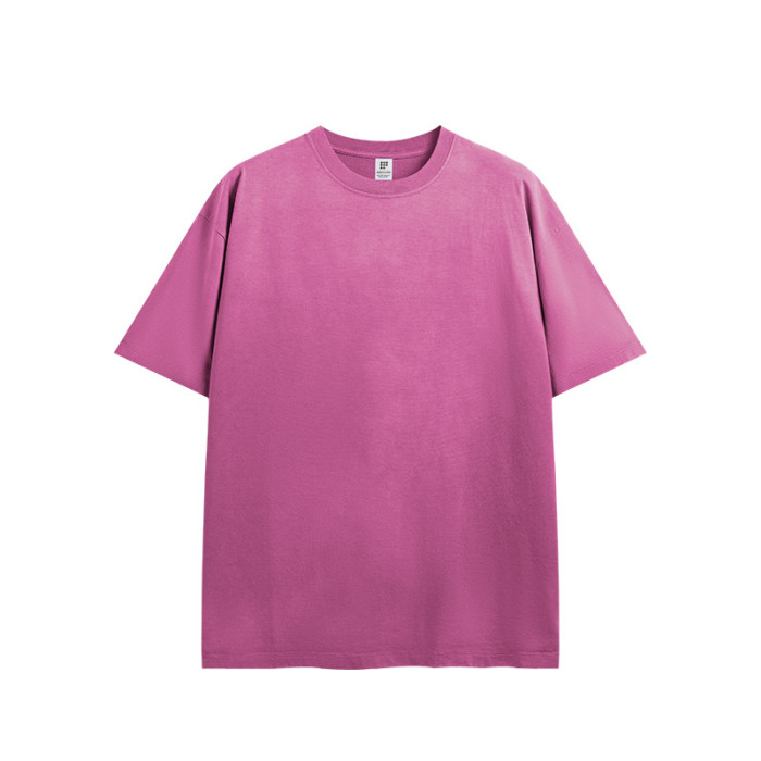 Men Women Washing Gradient T-shirt Short Sleeve Pullover Tops Sweatshirt Unisex Tee Casual T-shirt