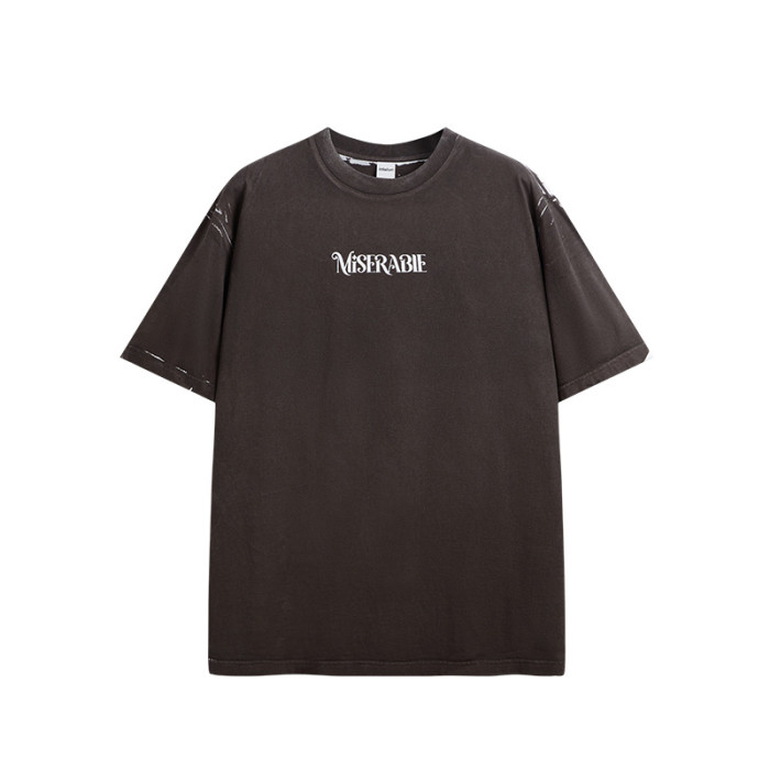 Men Women Printed Graffiti T-shirt Short Sleeve Pullover Tops Sweatshirt Unisex Tee Casual T-shirt