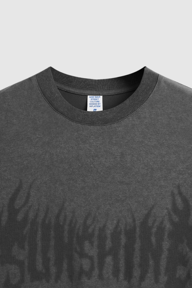 Men Women Wax Printing T-shirt Short Sleeve Pullover Tops Sweatshirt Unisex Tee Casual T-shirt