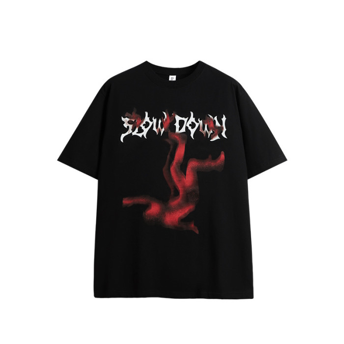 Men Women T-shirt Short Sleeve Pullover Tops Sweatshirt Unisex Tee Casual T-shirt