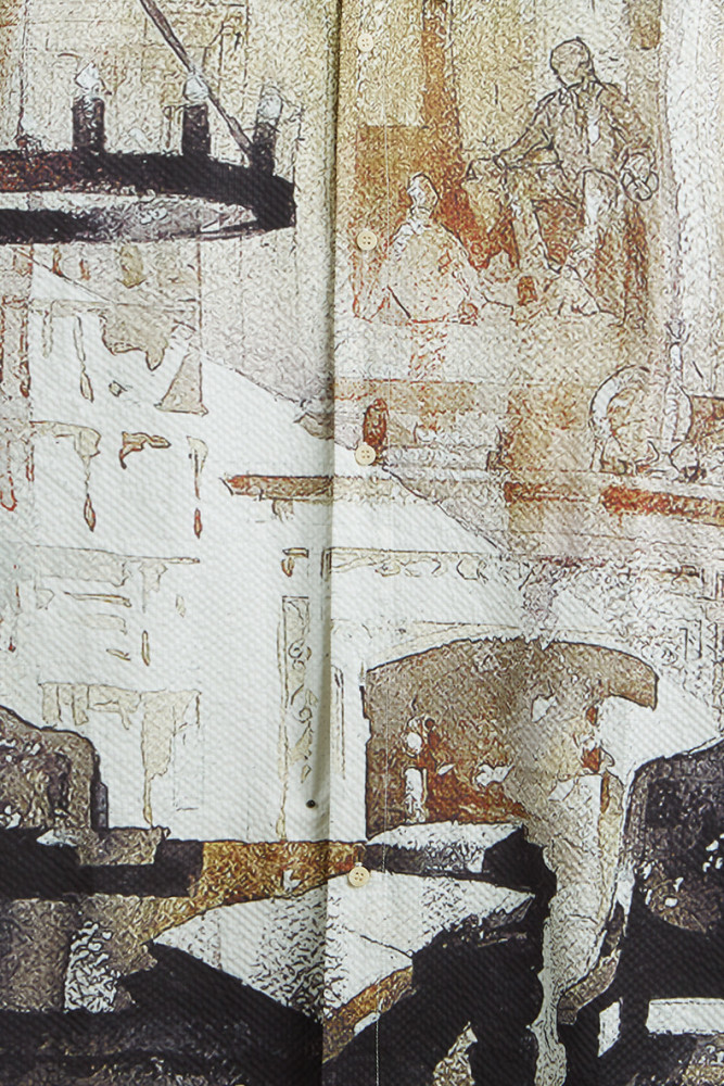 Men Women Seersucker Shirt Short Sleeved Shirt Tops Sweatshirt Unisex Tee Casual Shirt