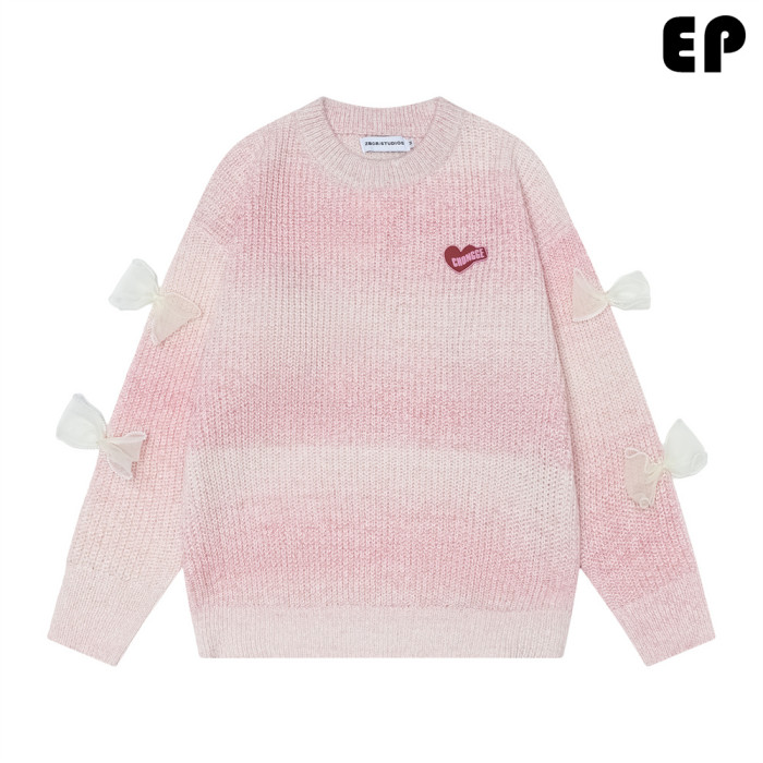 Women Knitted Sweater Pullover Pullover Cardigan Ripped Top