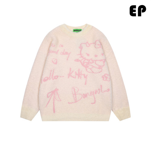 Women Knitted Sweater Pullover Pullover Cardigan Ripped Top