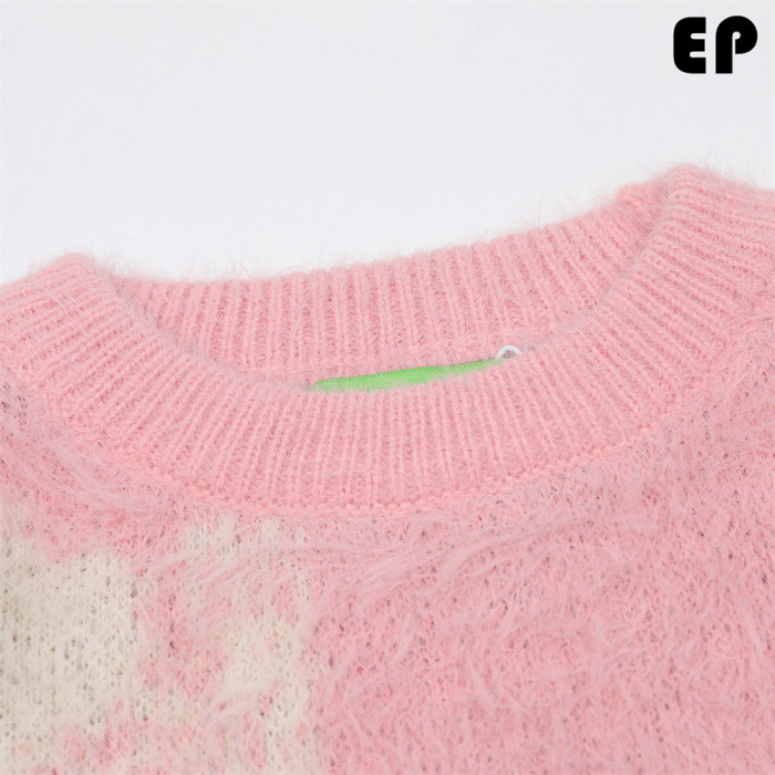 Women Knitted Sweater Pullover Pullover Cardigan Ripped Top