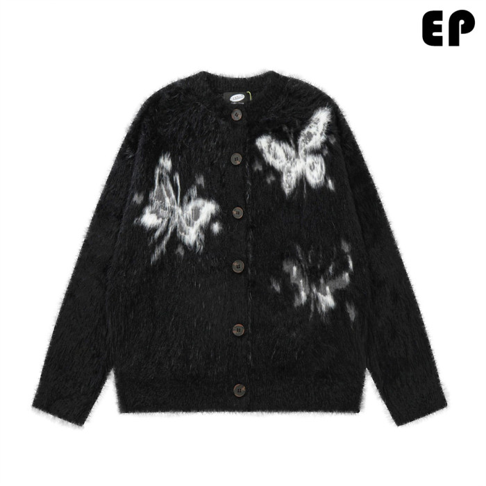 Women Knitted Sweater Pullover Pullover Cardigan Ripped Top