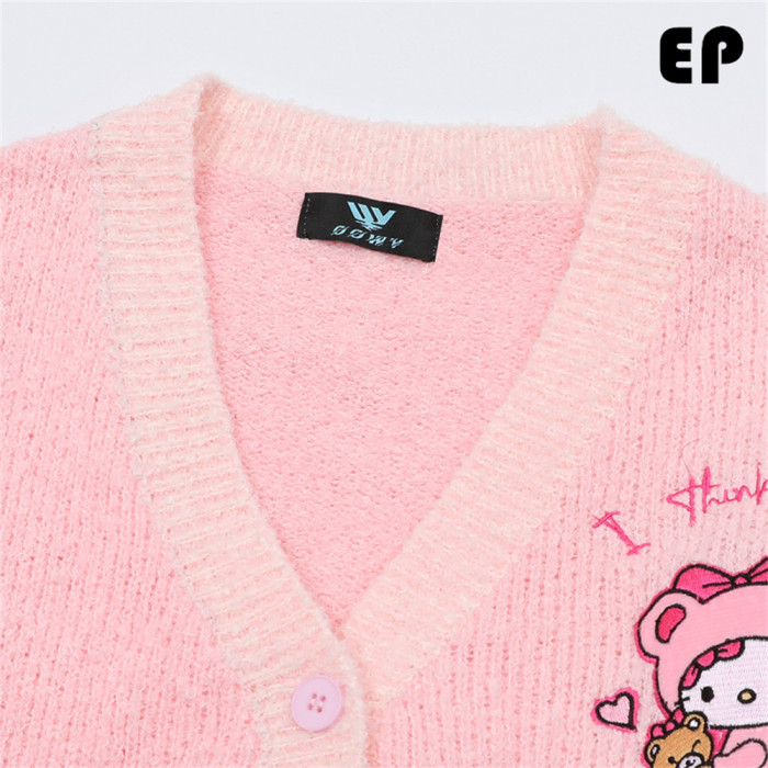 Women Knitted Sweater Pullover Pullover Cardigan Ripped Top