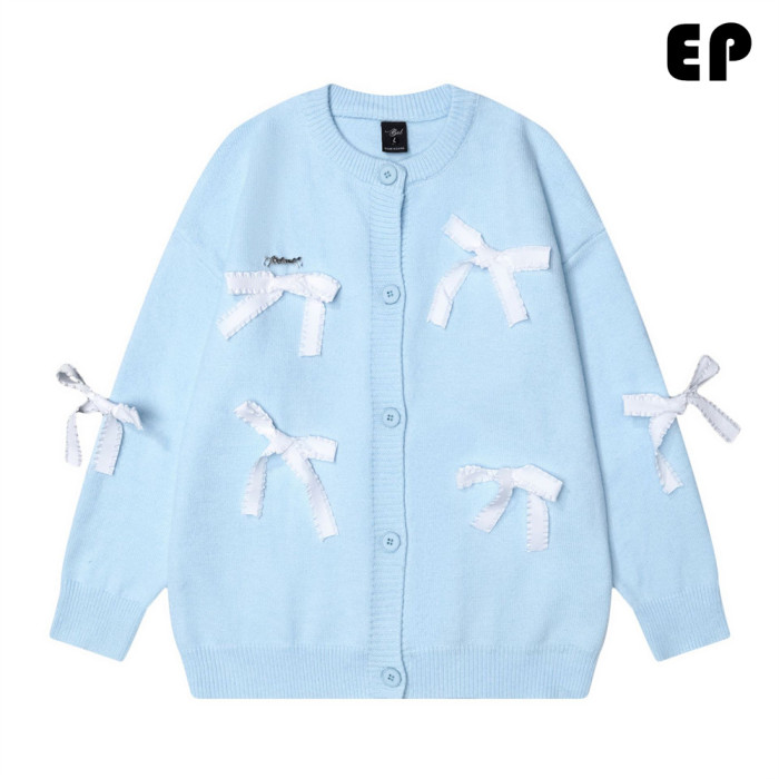 Women Knitted Sweater Pullover Pullover Cardigan Ripped Top