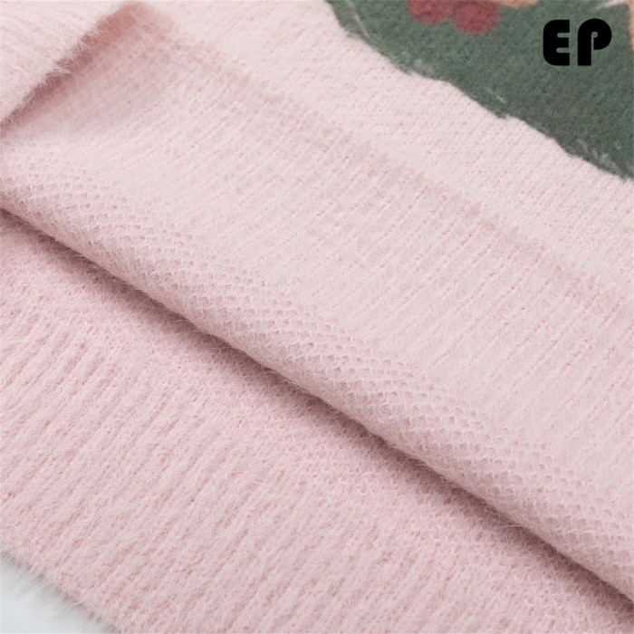 Women Knitted Sweater Pullover Pullover Cardigan Ripped Top