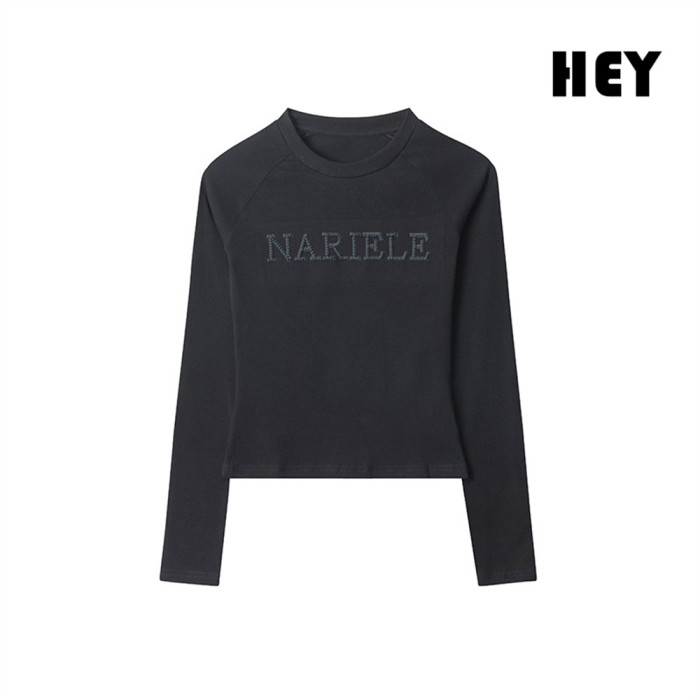 Women Hot Girl Style Slim Long Sleeve Bottoming Shirt Slim T-shirt