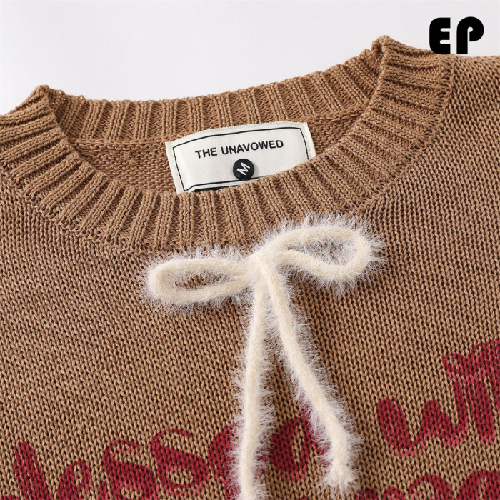 Women Knitted Sweater Pullover Pullover Cardigan Ripped Top