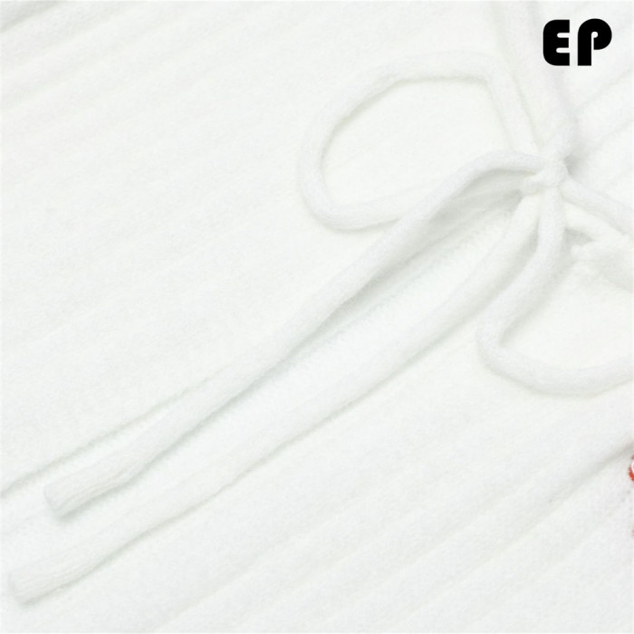 Women Knitted Sweater Pullover Pullover Cardigan Ripped Top